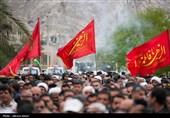 تشییع پیکر مطهر 2 شهید دوران دفاع مقدس در لامرد - فارس