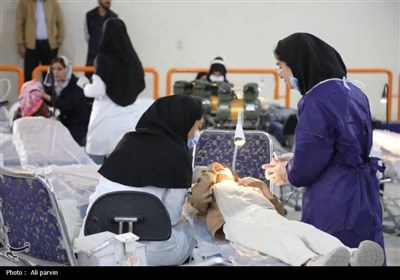 خدمت رایگان دندان‌پزشکی به مددجویان استان بوشهر 