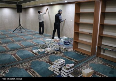 غبارروبی مسجد باقرالعلوم دانشگاه باهنر کرمان 