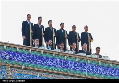 برگزاری آئین نقاره‌زنی آستان هلال بن علی در آران و بیدگل