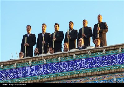 برگزاری آئین نقاره‌زنی آستان هلال بن علی در آران و بیدگل