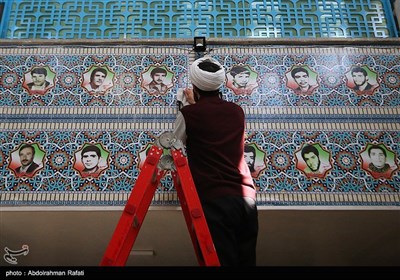 غبار روبی مساجد در آستانه ماه مبارک رمضان - همدان
