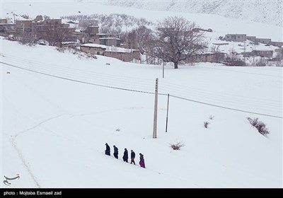 طبیعت برفی روستاهای بخش انزل ارومیه