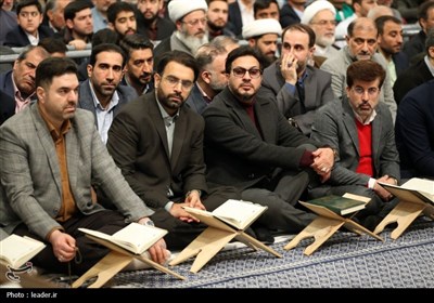 محفل انس با قرآن کریم در حضور رهبر معظم انقلاب- عکس خبری تسنیم