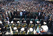 وداع جانسوز و باشکوه مردم ریگان با شهدای نظم و امنیت