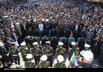 وداع جانسوز و باشکوه مردم ریگان با شهدای نظم و امنیت
