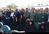 وداع جانسوز و باشکوه مردم ریگان با شهدای نظم و امنیت