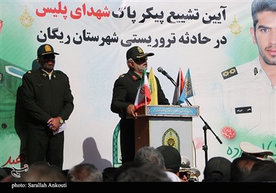 وداع جانسوز و باشکوه مردم ریگان با شهدای نظم و امنیت