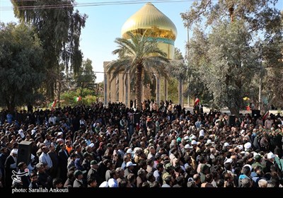 وداع جانسوز و باشکوه مردم ریگان با شهدای نظم و امنیت