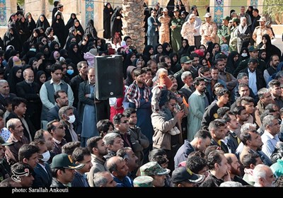 وداع جانسوز و باشکوه مردم ریگان با شهدای نظم و امنیت