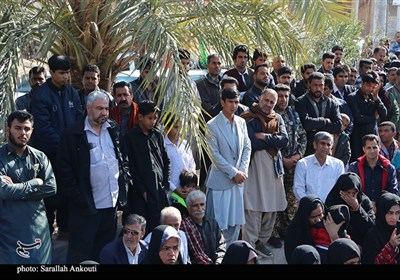 وداع جانسوز و باشکوه مردم ریگان با شهدای نظم و امنیت