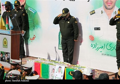 وداع جانسوز و باشکوه مردم ریگان با شهدای نظم و امنیت