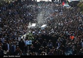 وداع جانسوز و باشکوه مردم ریگان با شهدای نظم و امنیت