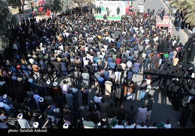 وداع جانسوز و باشکوه مردم ریگان با شهدای نظم و امنیت