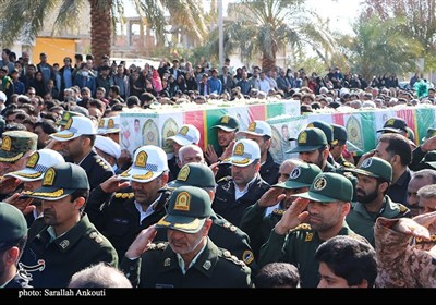 وداع جانسوز و باشکوه مردم ریگان با شهدای نظم و امنیت