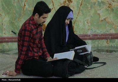 برپایی آیین جزءخوانی حرم هلال بن علی آران و بیدگل