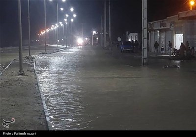 بالا آمدن آب دریا در بندر کوهستک