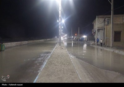 بالا آمدن آب دریا در بندر کوهستک