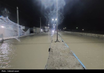 بالا آمدن آب دریا در بندر کوهستک