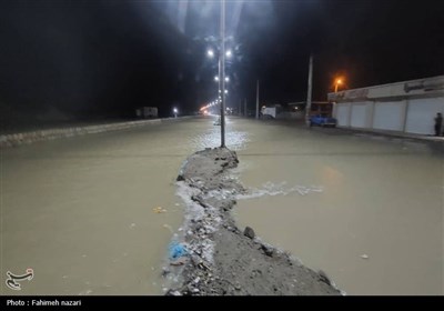 بالا آمدن آب دریا در بندر کوهستک