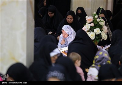 مراسم جزخوانی قرآن کریم در حرم حضرت معصومه (ع)