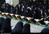 مراسم جزخوانی قرآن کریم در حرم حضرت معصومه (ع)