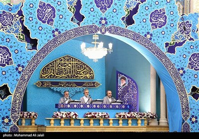مراسم جزخوانی قرآن کریم در حرم حضرت معصومه (ع)