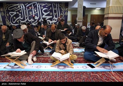 مراسم جزخوانی قرآن کریم در همدان