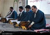 جزء‌خوانی قرآن کریم در جوار سردار دلها در گلزار شهدای کرمان