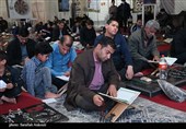 جزء‌خوانی قرآن کریم در جوار سردار دلها در گلزار شهدای کرمان
