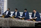 جزء‌خوانی قرآن کریم در جوار سردار دلها در گلزار شهدای کرمان