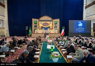 جزخوانی قرآن کریم در حرم مطهر شاهچراغ (ع)