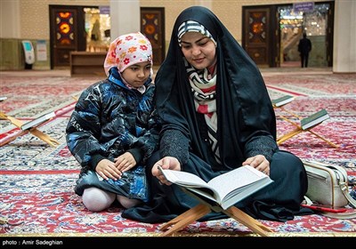 جزخوانی قرآن کریم در حرم مطهر شاهچراغ (ع)