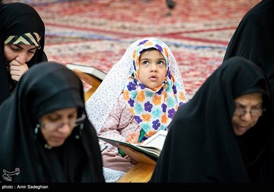 جزخوانی قرآن کریم در حرم مطهر شاهچراغ (ع)