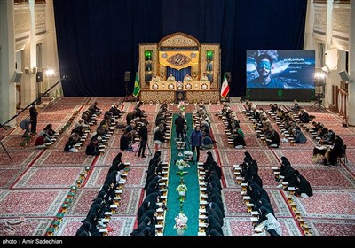 جزخوانی قرآن کریم در حرم مطهر شاهچراغ (ع)