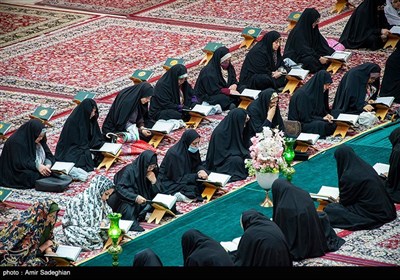 جزخوانی قرآن کریم در حرم مطهر شاهچراغ (ع)