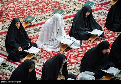 جزخوانی قرآن کریم در حرم مطهر شاهچراغ (ع)