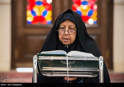 جزخوانی قرآن کریم در حرم مطهر شاهچراغ (ع)