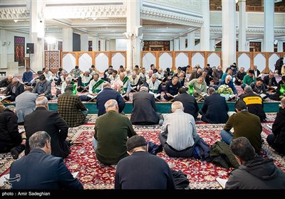 جزخوانی قرآن کریم در حرم مطهر شاهچراغ (ع)