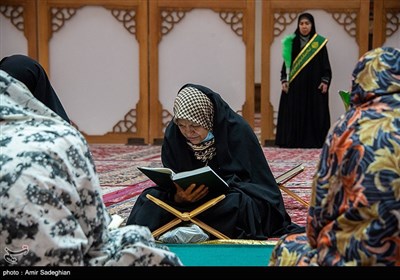جزخوانی قرآن کریم در حرم مطهر شاهچراغ (ع)