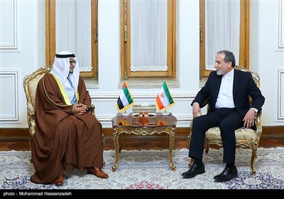 دیدار مشاور دیپلماتیک رئیس کشور امارات با عراقچی