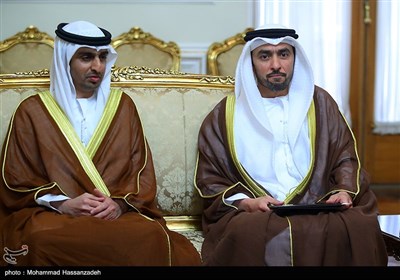 دیدار مشاور دیپلماتیک رئیس کشور امارات با عراقچی
