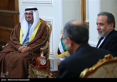 دیدار مشاور دیپلماتیک رئیس کشور امارات با عراقچی