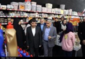 بازدید فرماندار و شهردار مشهد از فروشگاه‌های عرضه محصولات غذایی و کالاهای اساسی