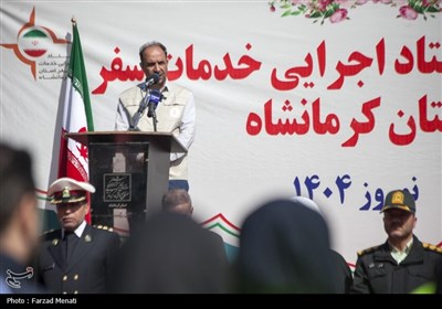 مانور ستاد خدمات سفرهای نوروزی در کرمانشاه