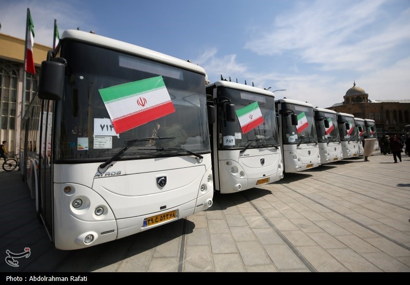 آسیب جزیی ۲ اتوبوس برقی شهرداری تهران در حادثه بندرعباس