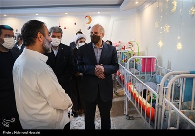 بازدید قالیباف از موسسه خیره بهشت امام رضا علیه السلام