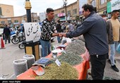 People Shop at Local Bazaars in Preparation for Nowruz