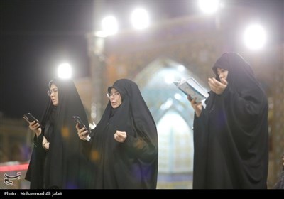 مراسم احیاء شب نوزدهم ماه مبارک رمضان در حرم مطهر حضرت معصومه (س)