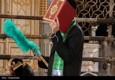برپایی آیین شب قدر در حرم هلال بن علی